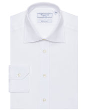 Load image into Gallery viewer, Camicissima MILANO white slim fit shirt with semi-French collar, detail view
