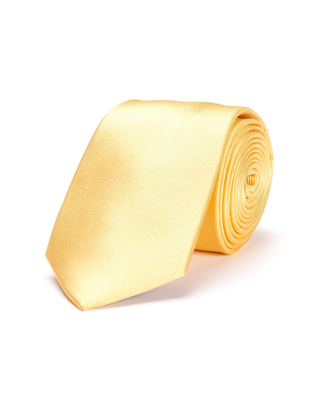 YELLOW SILK TIE